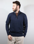 Maglia Mezza zip misto Cashmere
