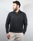 Maglia Mezza zip misto Cashmere