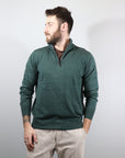 Maglia Mezza zip misto Cashmere