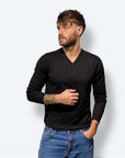 Maglioncino SCOLLO V misto viscosa