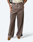 Pantalone palazzo misto lino