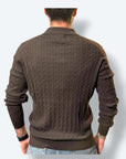 Polo in maglia treccine