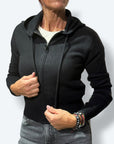 Maglia Zip e Cappuccio