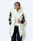 Gilet lungo imbottito