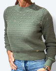Maglia traforata Brillantini