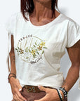 T-shirt con laccetto