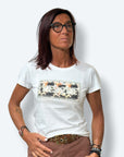 T-shirt borchiette