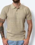 Polo MISTO LINO INTRECCIO