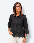 Camicia pizzo e raso
