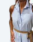 Abito camicia millerighe