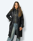Trench imbottito ecopelle