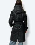 Trench imbottito ecopelle