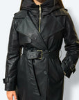 Trench imbottito ecopelle