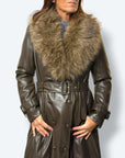 Trench ecopelle pelo staccabile