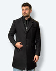 Cappotto misto lana 3 bottoni