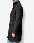 Cappotto misto lana 3 bottoni
