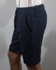 Bermuda cotone goffrato a righe