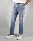 Jeans dritto sfrangiato MANDY