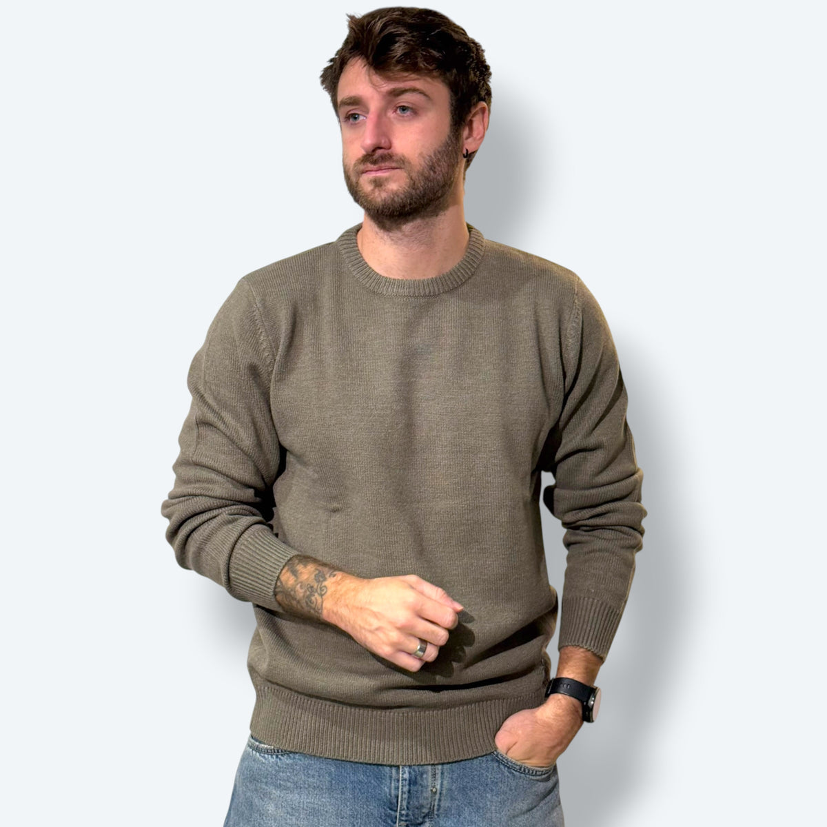 Girocollo comfy mistolana