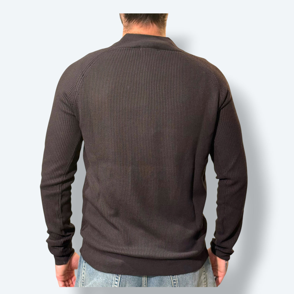 Mezza zip costine