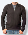 Mezza zip costine