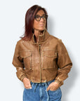 Jacket Crop Ecopelle
