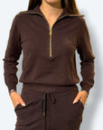 Maglia mezza zip Roma