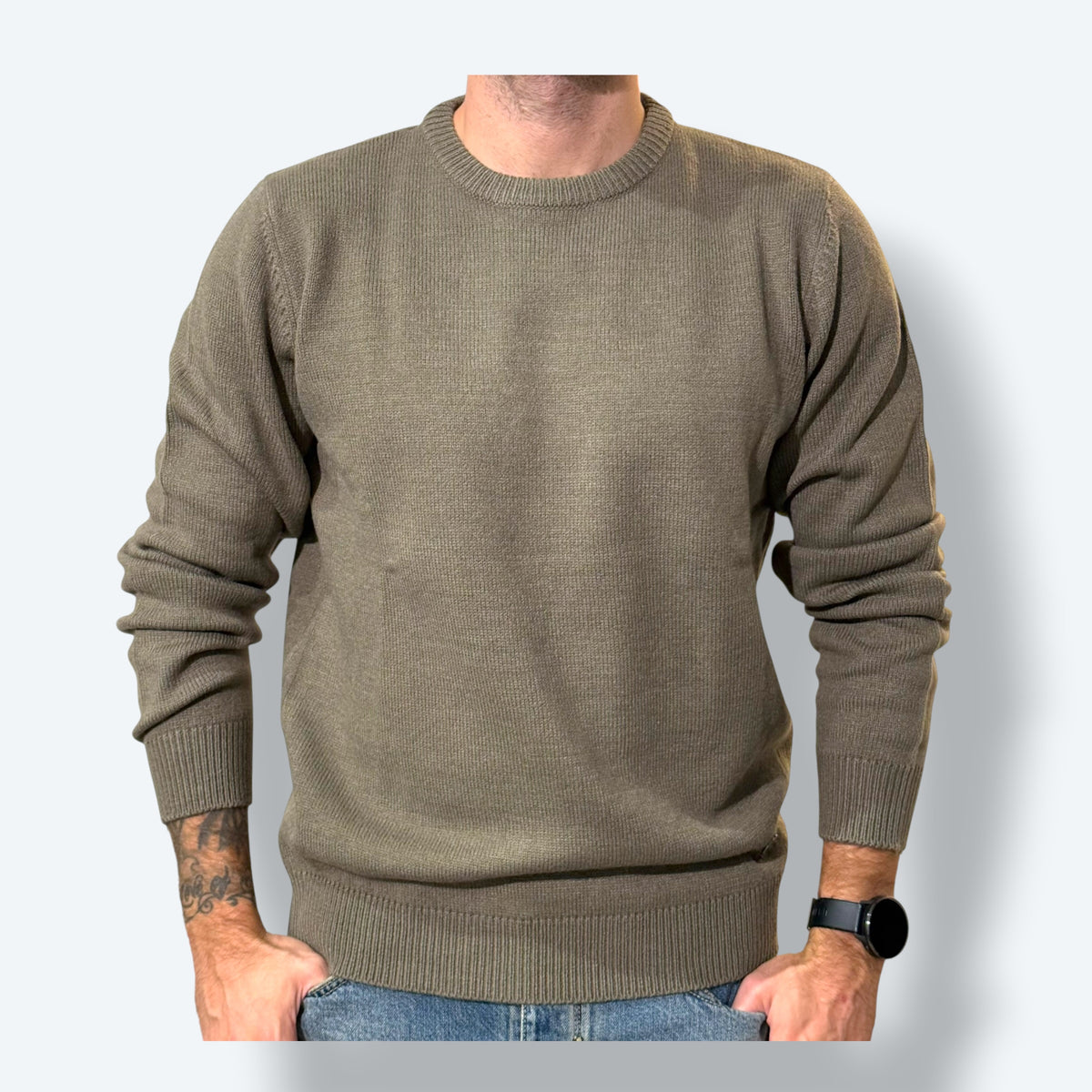 Girocollo comfy mistolana