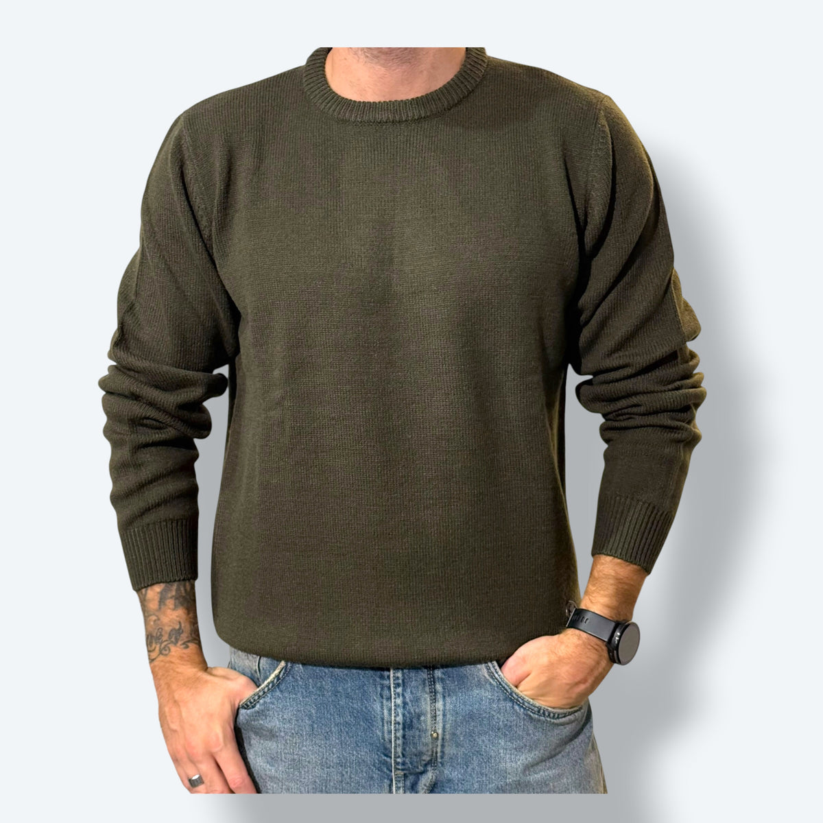 Girocollo comfy mistolana