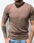 T-shirt filo TRAFORATA RIGHE