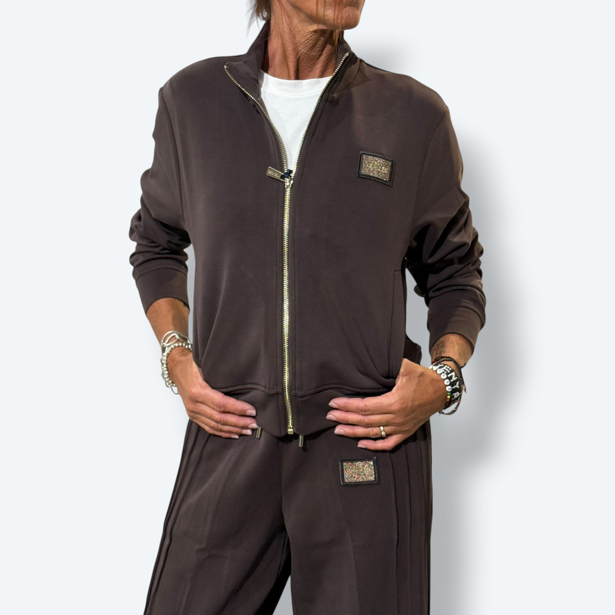 Felpa zip GLAM