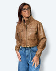 Jacket Crop Ecopelle