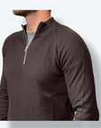 Mezza zip costine