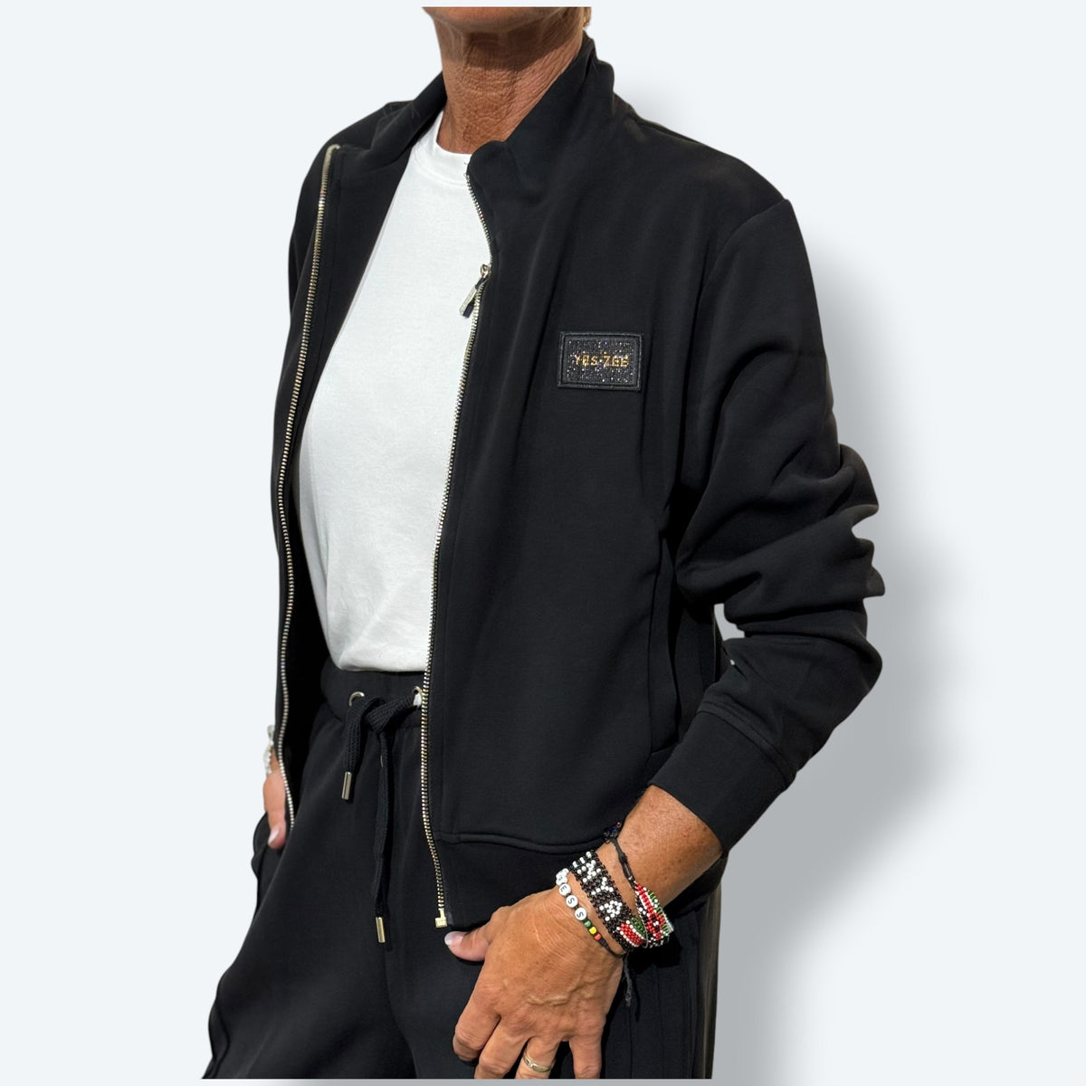 Felpa zip GLAM