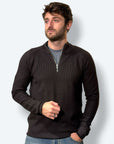 Mezza zip costine