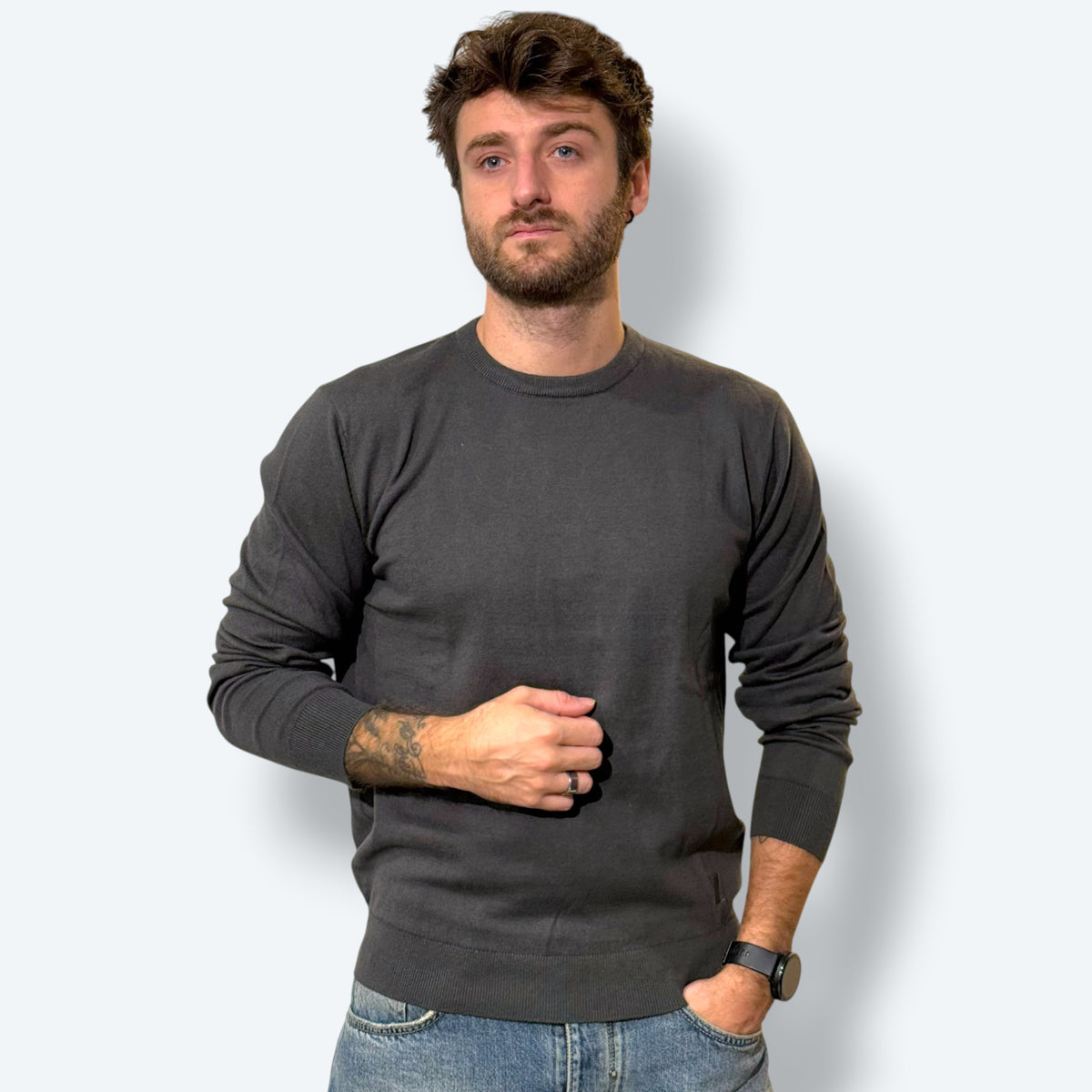 Girocollo misto cashmere