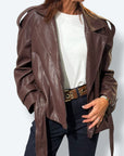 Chiodo ecopelle VELVET