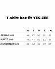 T-shirt box fit cotone fiammato