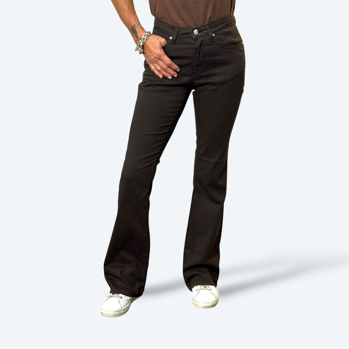 Jeans LAYRA zampetta moro