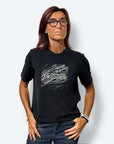 T-shirt CROP glitterata