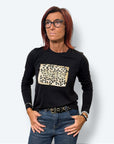 T-shirt manica lunga animalier