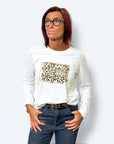 T-shirt manica lunga animalier