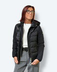 Giubbotto in ovatta termica con inserti in softshell