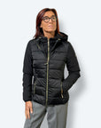 Giubbotto in ovatta termica con inserti in softshell