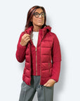 Giubbotto in ovatta termica con inserti in softshell