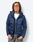 Giubbotto in ovatta termica con inserti in softshell