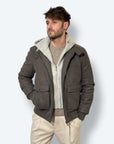 Bomber ecopelle imbottito