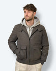 Bomber ecopelle imbottito