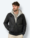 Bomber ecopelle imbottito