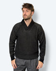 Maglia COLLO SCIALLATO misto lana